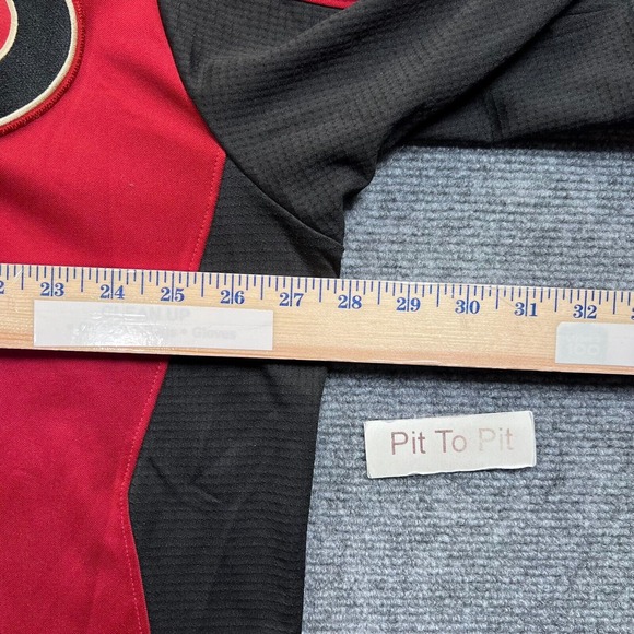 Majestic Arizona Diamondbacks Jersey Mens 2XL Red Button Up Authentic Collection - Picture 11 of 13